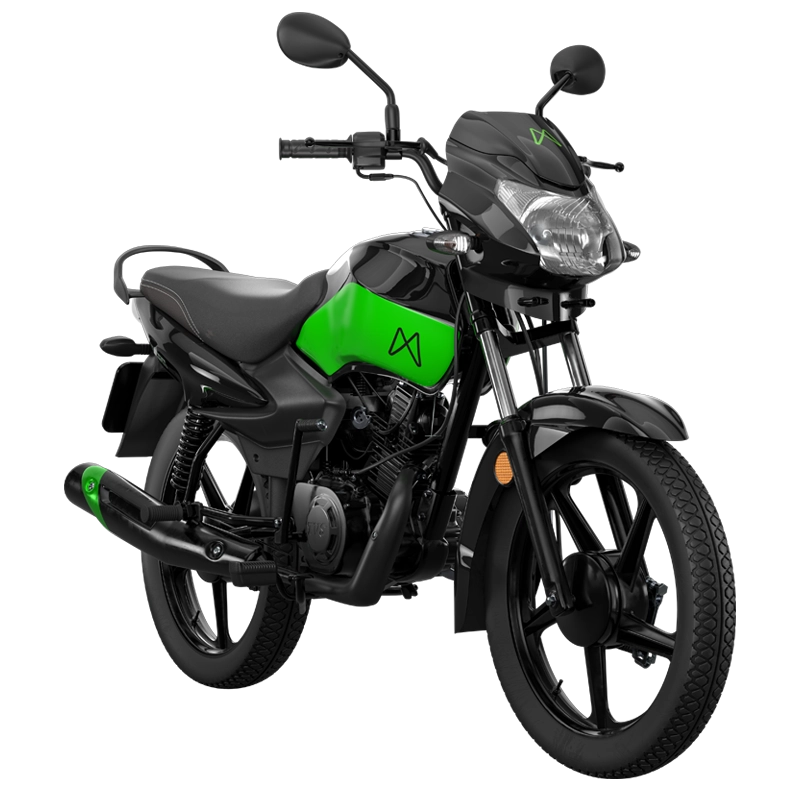 Mottu Sport ESD preta com detalhes verdes, modelo usado no aluguel de moto da Mottu